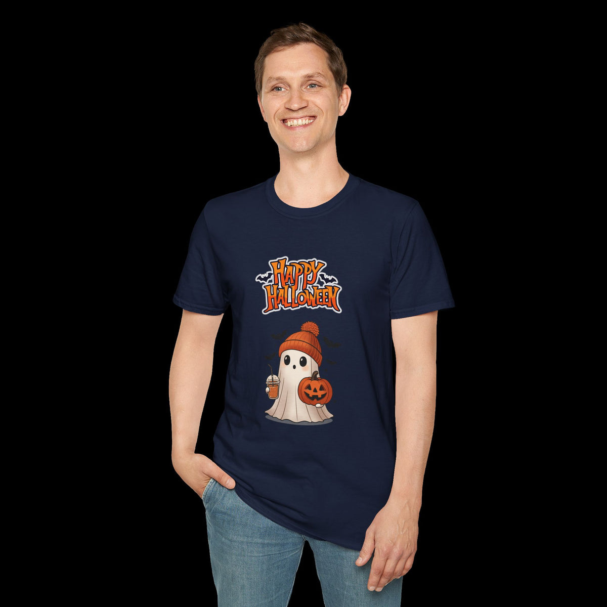 Happy Halloween Ghost Pumpkin T-Shirt