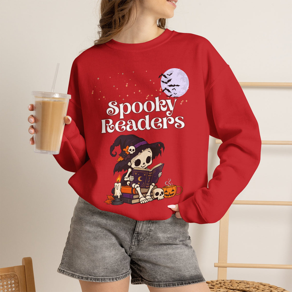 Spooky Readers Halloween Crewneck Sweatshirt