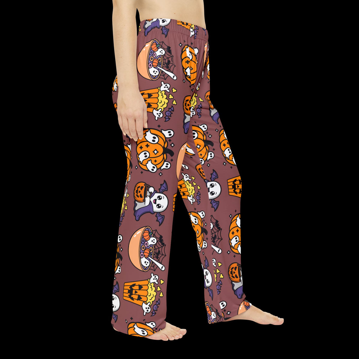 Halloween Pumpkin Ghost Women's Pajama Pants