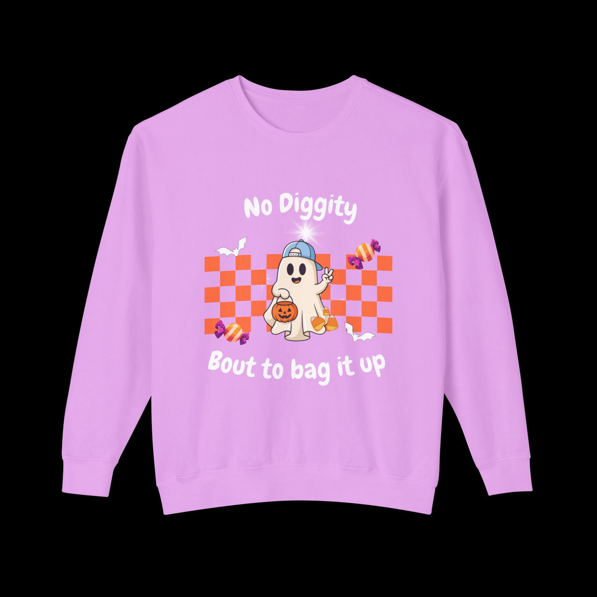 No Diggity Ghost Pumpkin Crewneck Sweatshirt