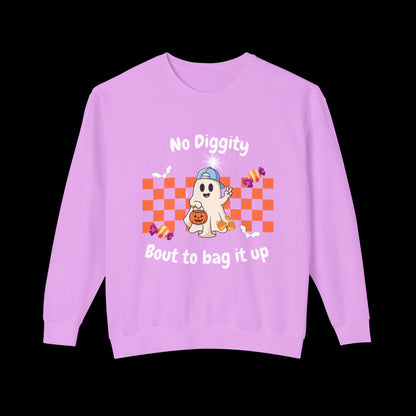 No Diggity Ghost Pumpkin Crewneck Sweatshirt
