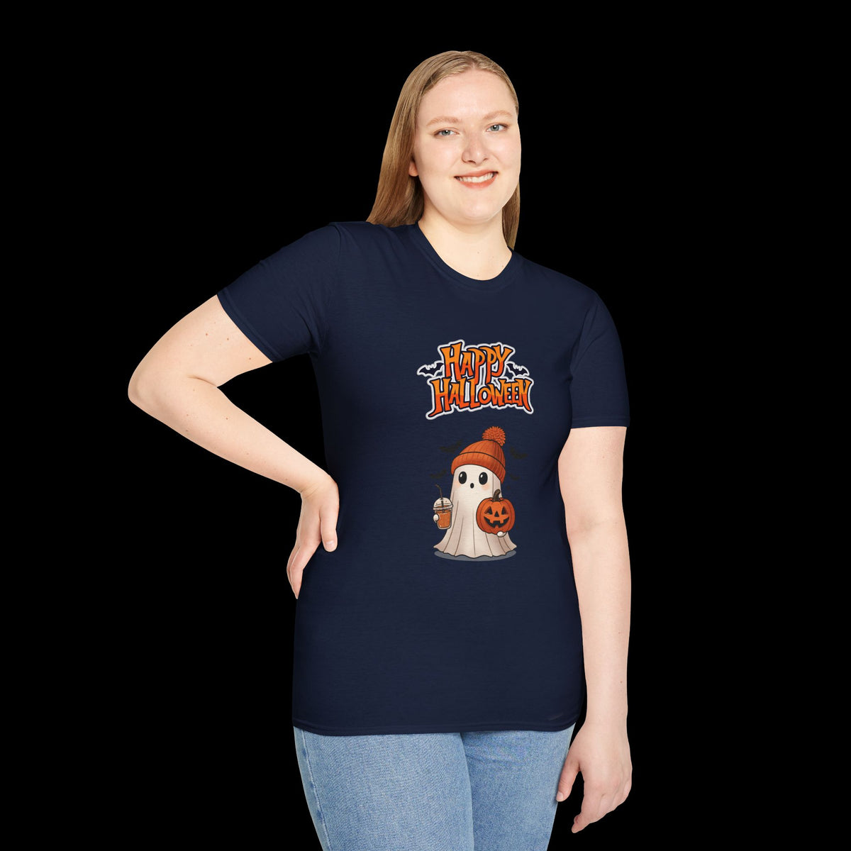 Happy Halloween Ghost Pumpkin T-Shirt
