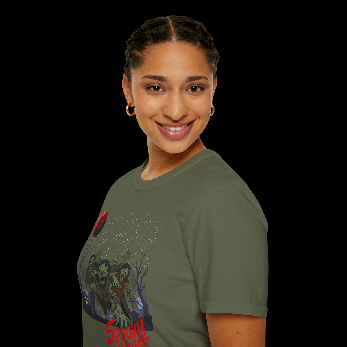 Spooky Night Halloween Haunted Forest T-Shirt