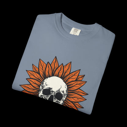 Happy Halloween Skull Sunflower T-Shirt