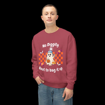 No Diggity Ghost Pumpkin Crewneck Sweatshirt