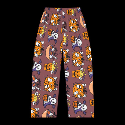 Halloween Pumpkin Ghost Women's Pajama Pants