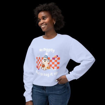 No Diggity Ghost Pumpkin Crewneck Sweatshirt