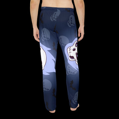 Spooky Skull & Bat Halloween Pajama Pants