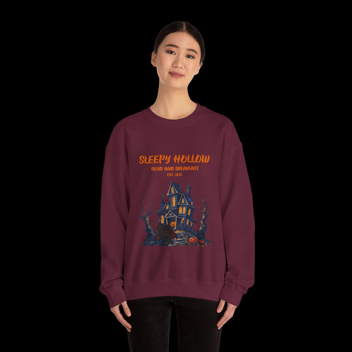 Sleepy Hollow Halloween Haunted House Sweatshirt
