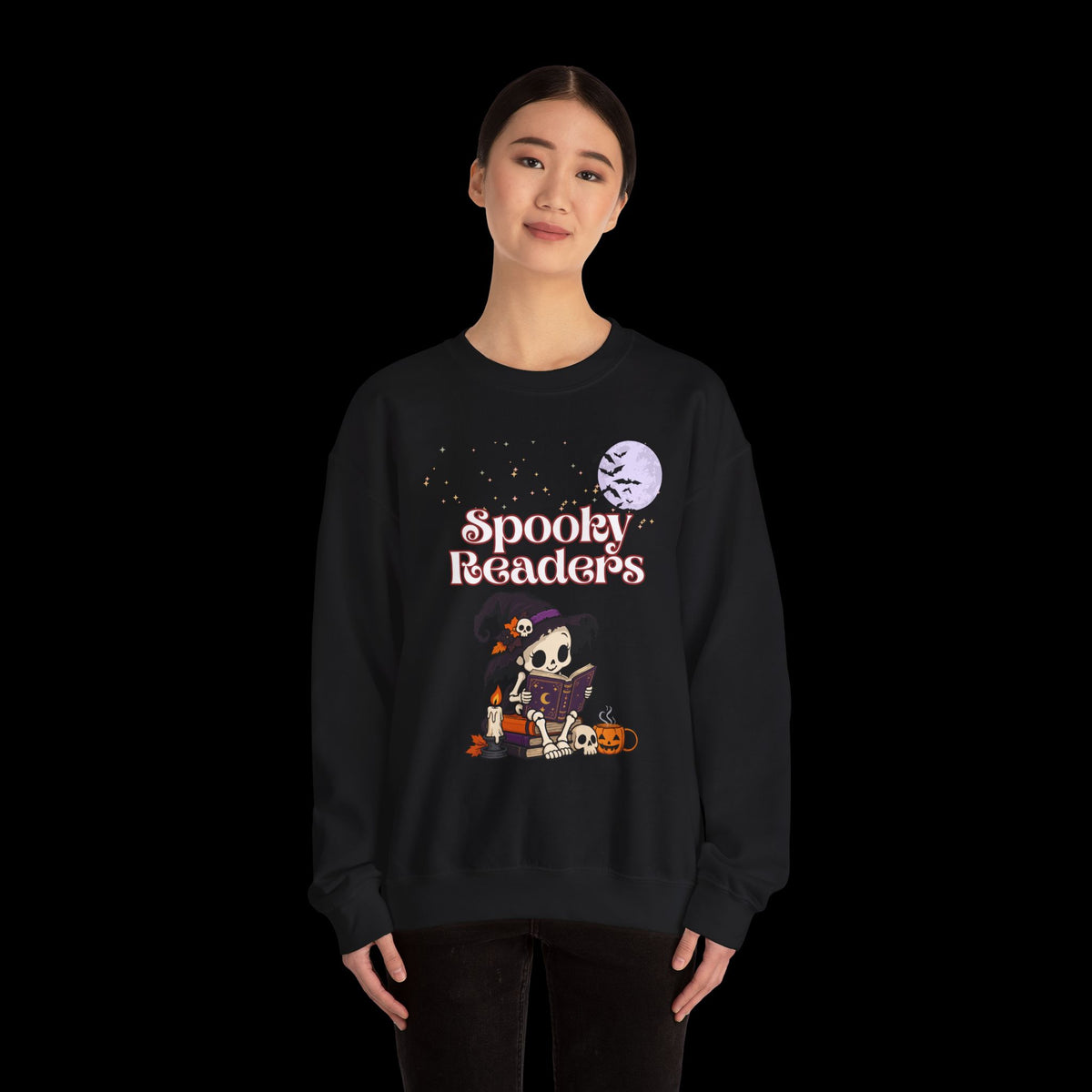 Spooky Readers Halloween Crewneck Sweatshirt