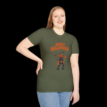 Happy Halloween Pumpkin Graphic T-Shirt