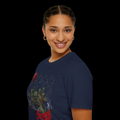 Spooky Night Halloween Haunted Forest T-Shirt