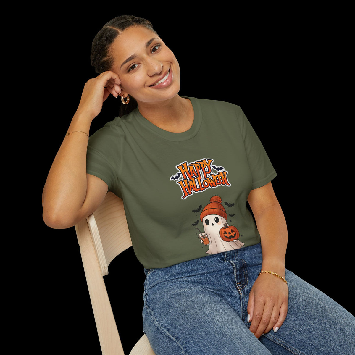 Happy Halloween Ghost Pumpkin T-Shirt