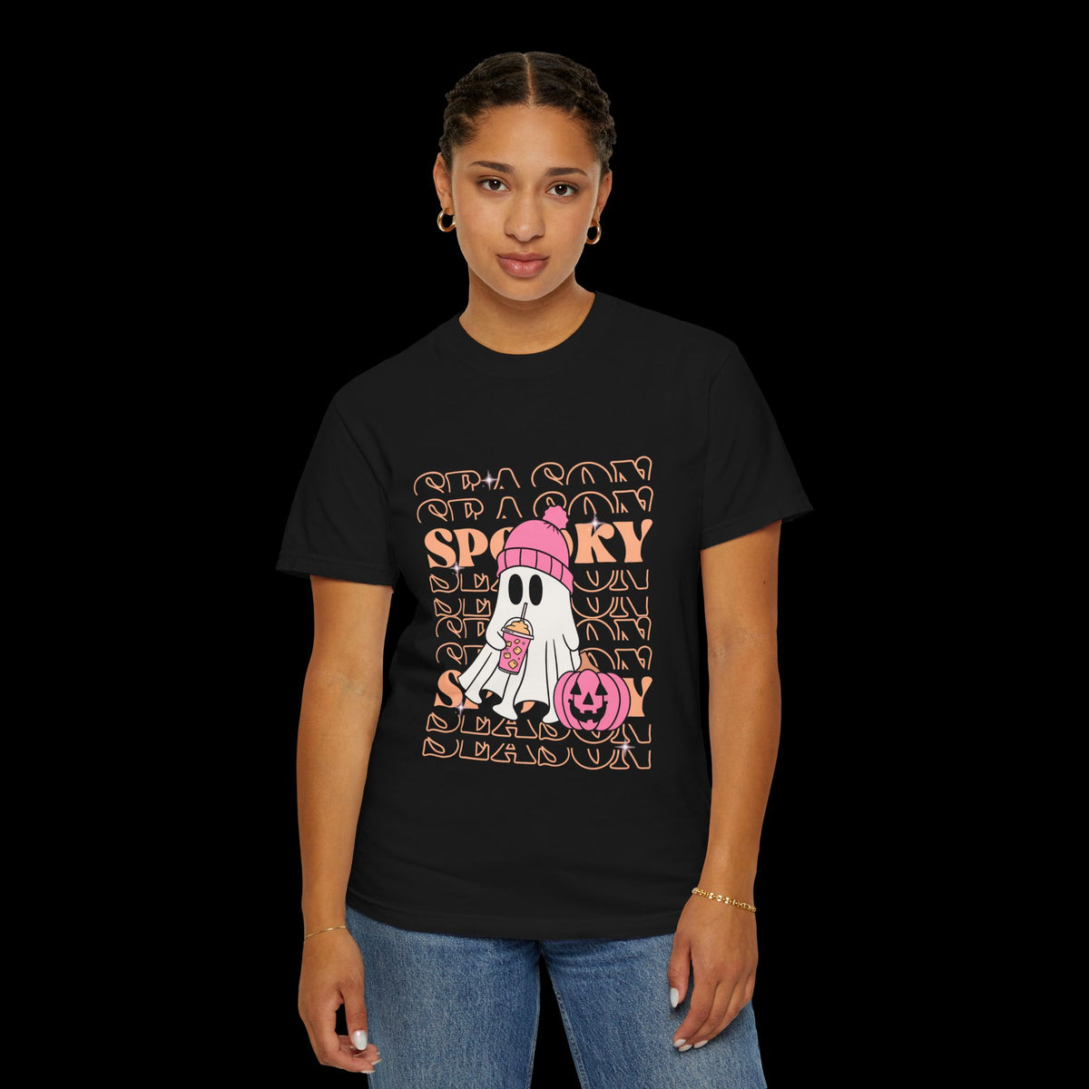 Spooky Ghost Pumpkin Halloween T-Shirt