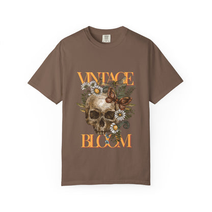 Vintage Bloom Skull T-Shirt | Garment-Dyed Tee