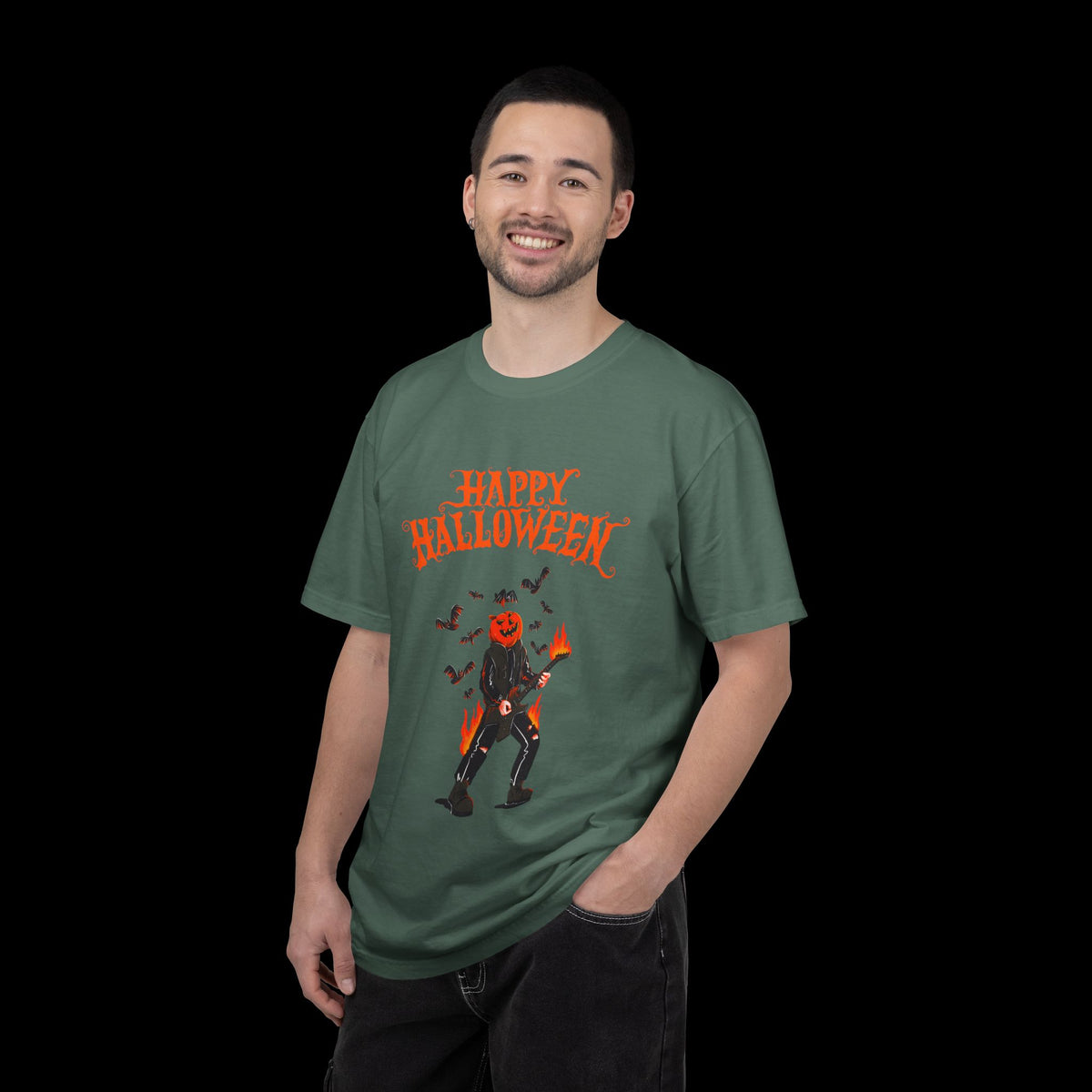 Rockin Halloween Pumpkinhead T-shirt