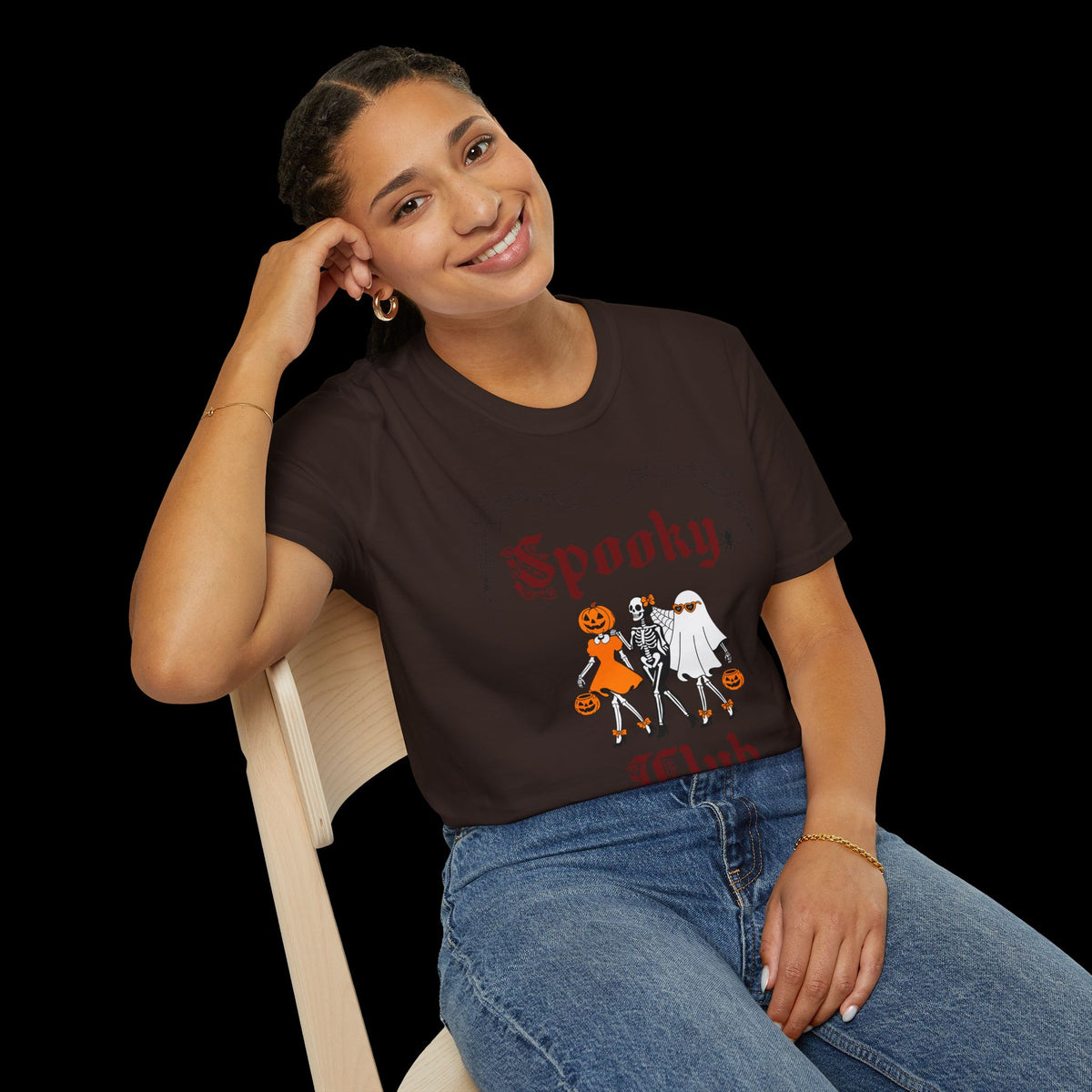 Spooky Club Halloween Graphic T-Shirt
