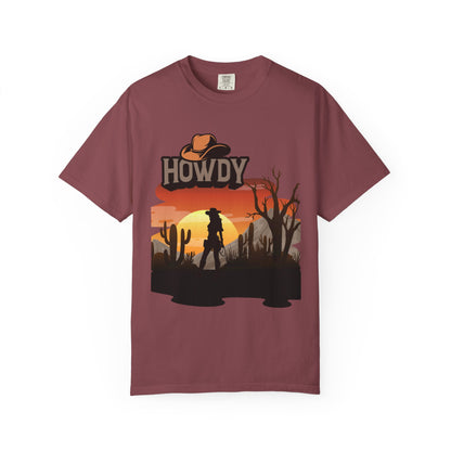 Howdy Garment-Dyed T-Shirt - Western Theme Vibe