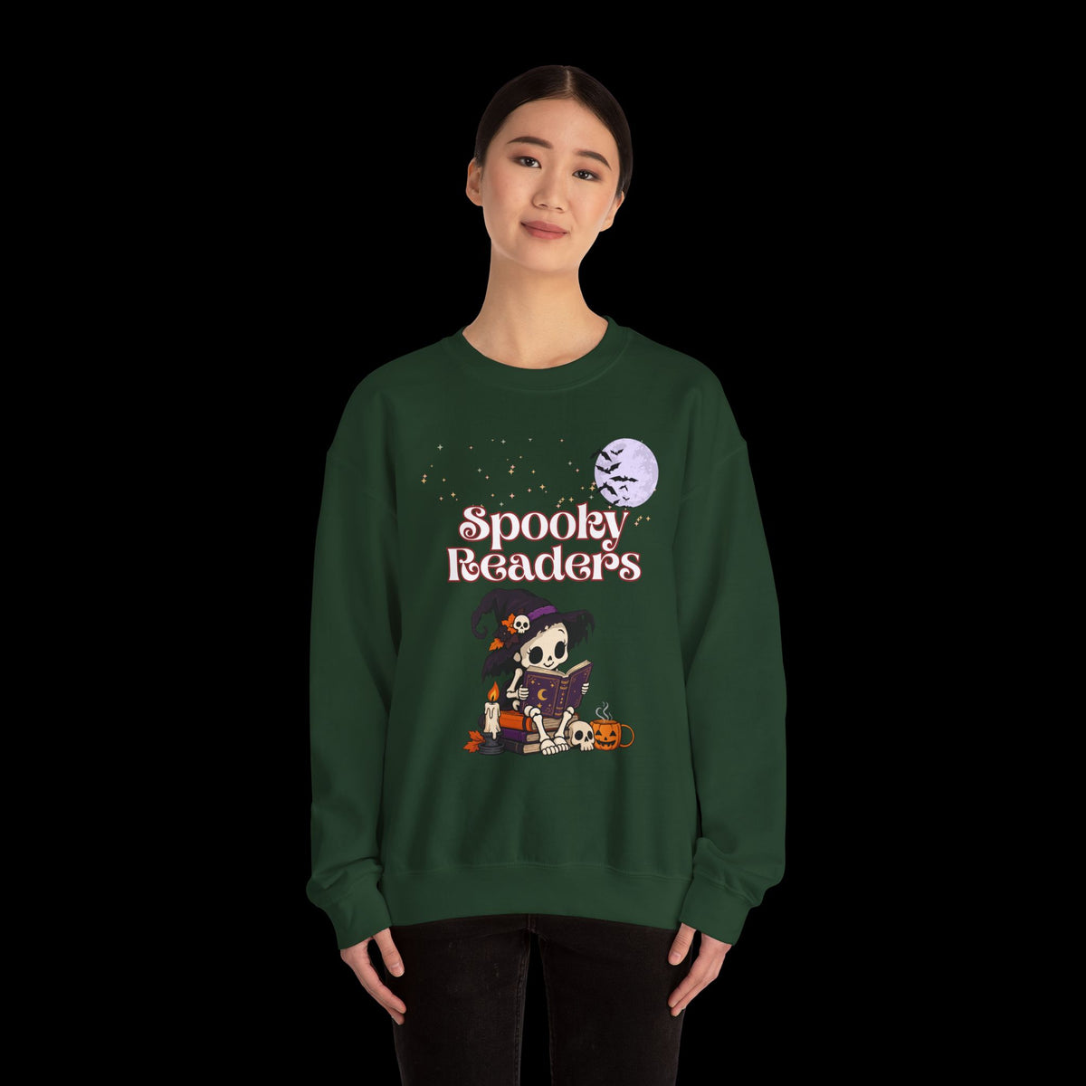 Spooky Readers Halloween Crewneck Sweatshirt