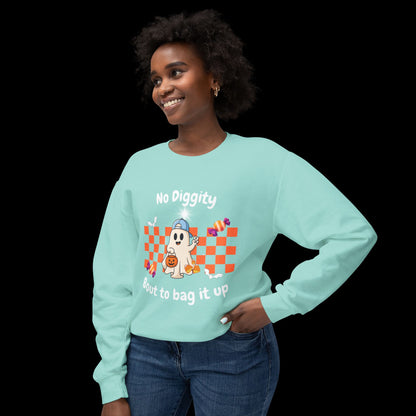 No Diggity Ghost Pumpkin Crewneck Sweatshirt
