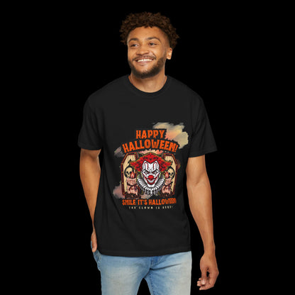 Happy Halloween Clown Horror Graphic Tee