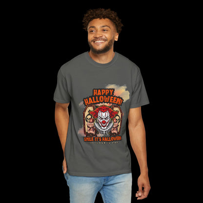 Happy Halloween Clown Horror Graphic Tee