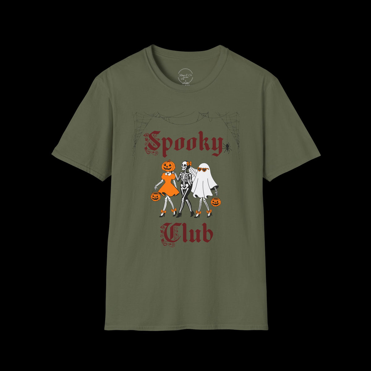Spooky Club Halloween Graphic T-Shirt