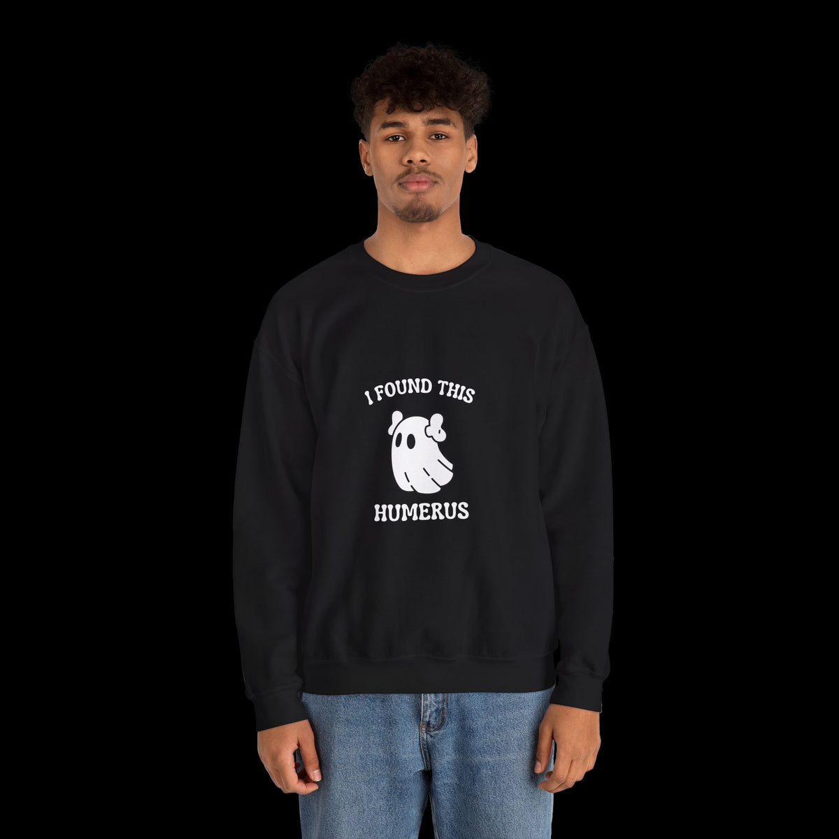 I Found This Humerus Halloween Ghost Sweatshirt