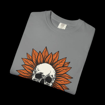 Happy Halloween Skull Sunflower T-Shirt