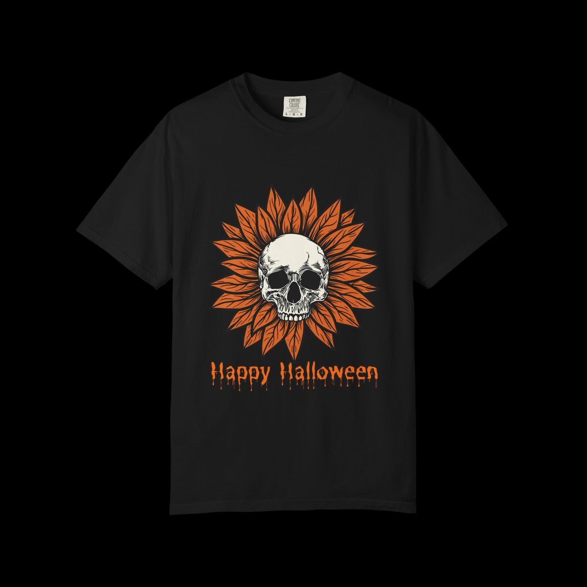 Happy Halloween Skull Sunflower T-Shirt