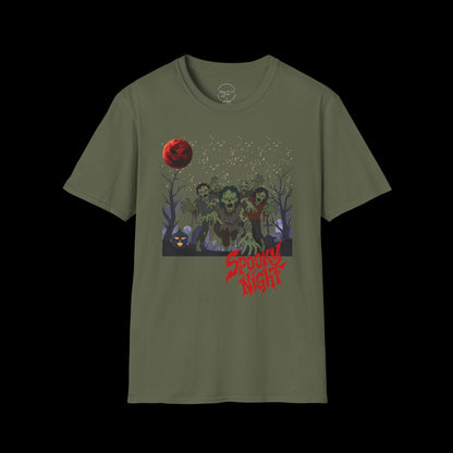 Spooky Night Halloween Haunted Forest T-Shirt