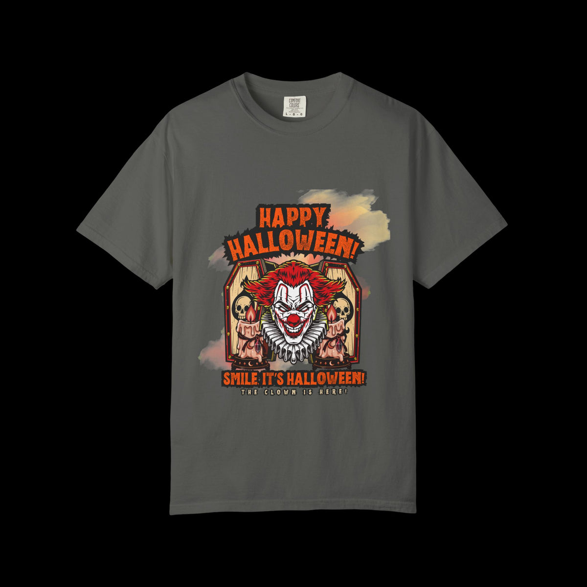 Happy Halloween Clown Horror Graphic Tee
