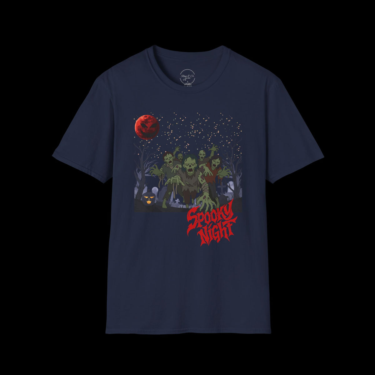 Spooky Night Halloween Haunted Forest T-Shirt
