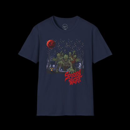 Spooky Night Halloween Haunted Forest T-Shirt