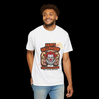 Happy Halloween Clown Horror Graphic Tee