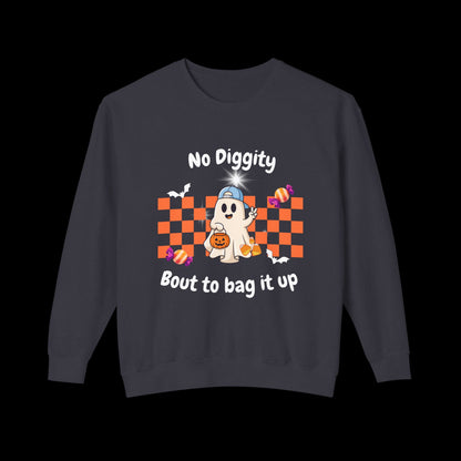 No Diggity Ghost Pumpkin Crewneck Sweatshirt