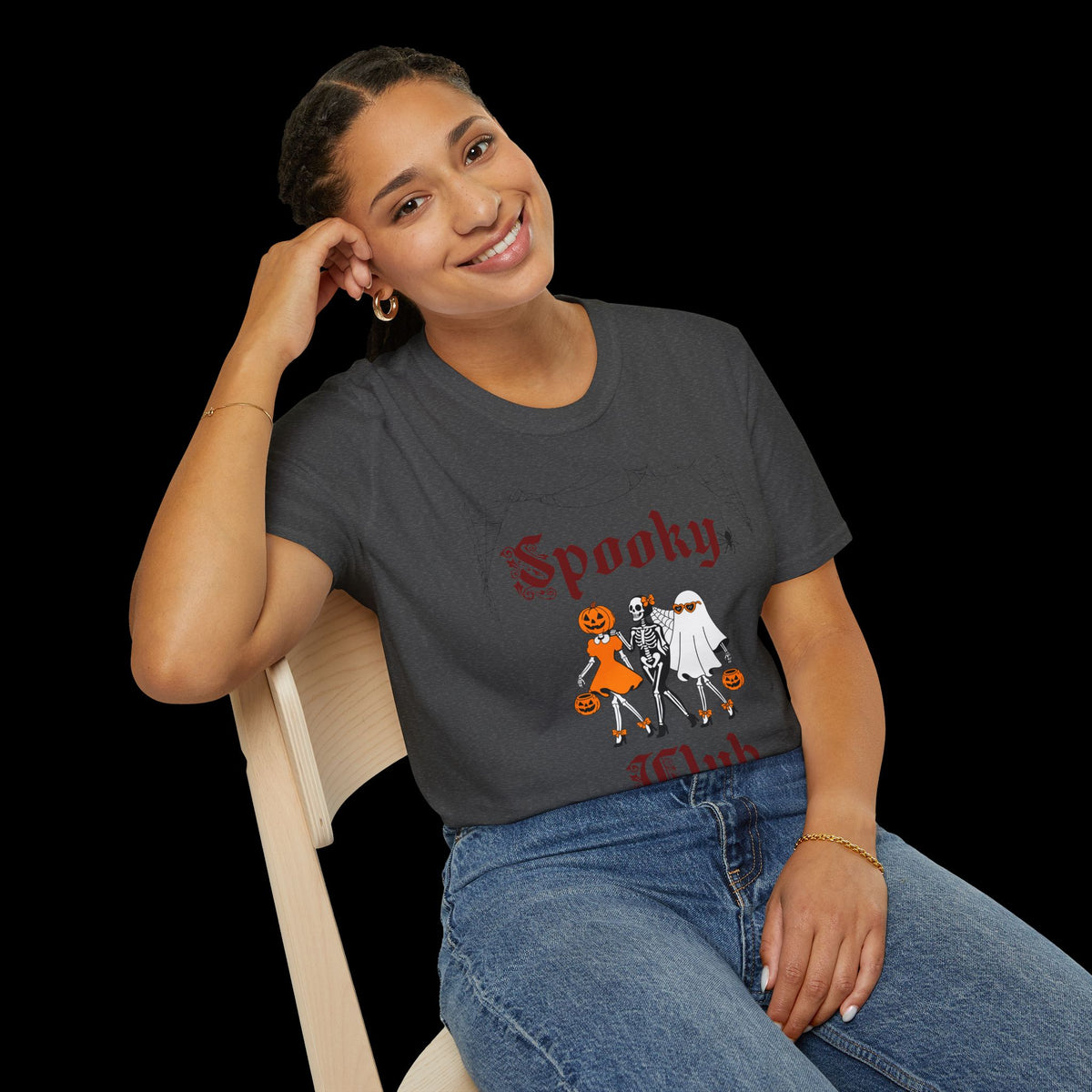 Spooky Club Halloween Graphic T-Shirt