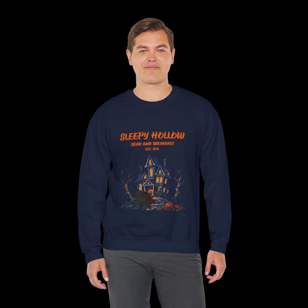 Sleepy Hollow Halloween Haunted House Sweatshirt