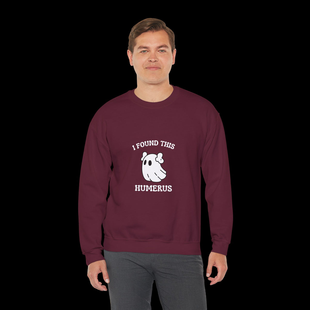 I Found This Humerus Halloween Ghost Sweatshirt