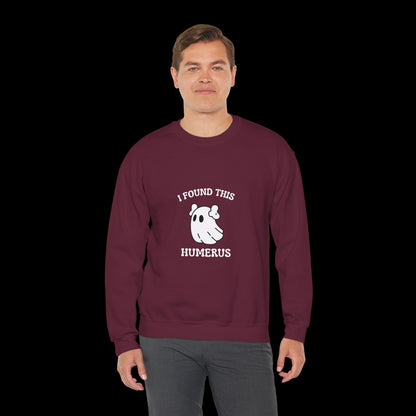 I Found This Humerus Halloween Ghost Sweatshirt