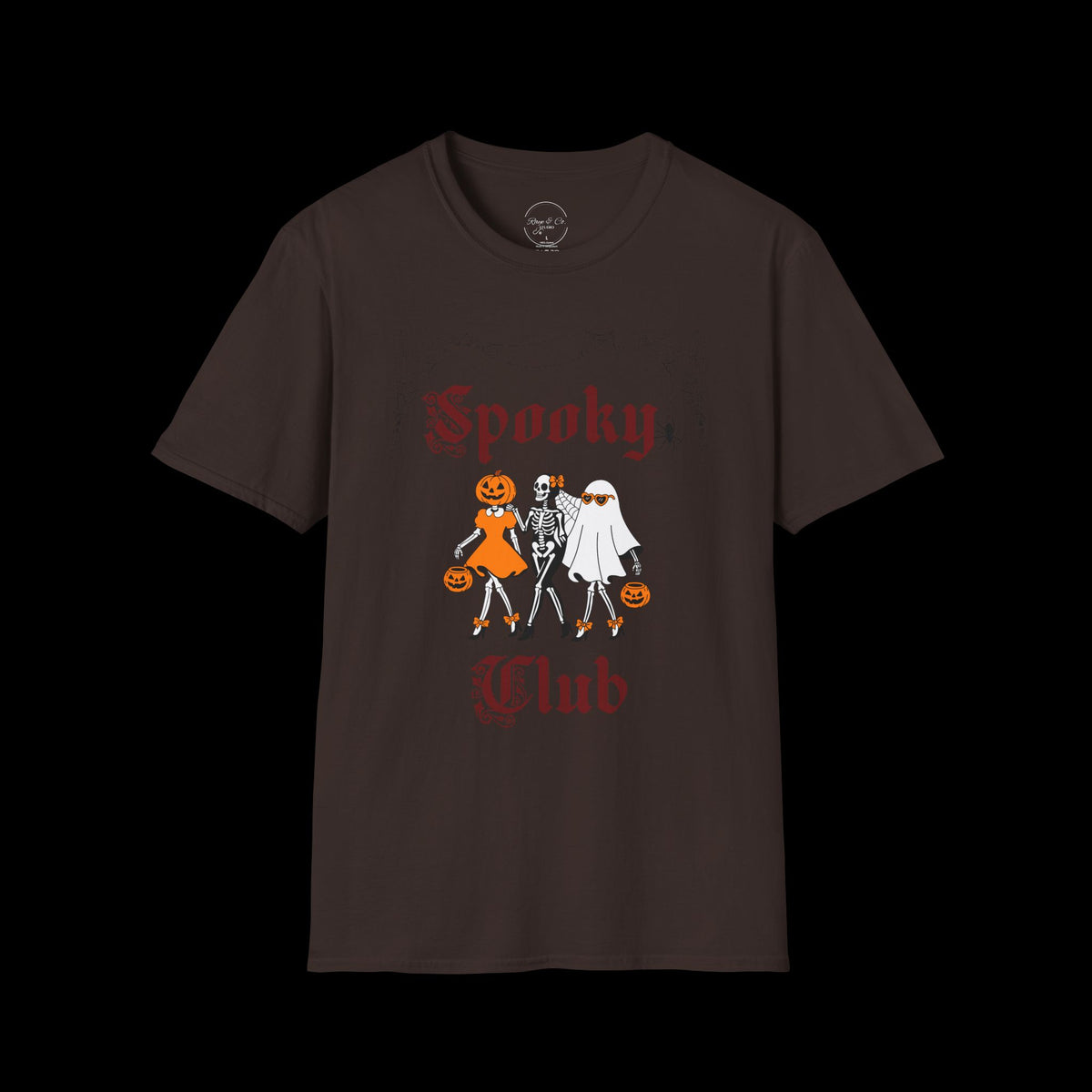 Spooky Club Halloween Graphic T-Shirt
