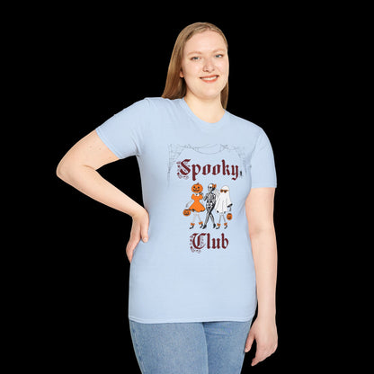 Spooky Club Halloween Graphic T-Shirt