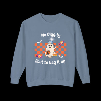 No Diggity Ghost Pumpkin Crewneck Sweatshirt
