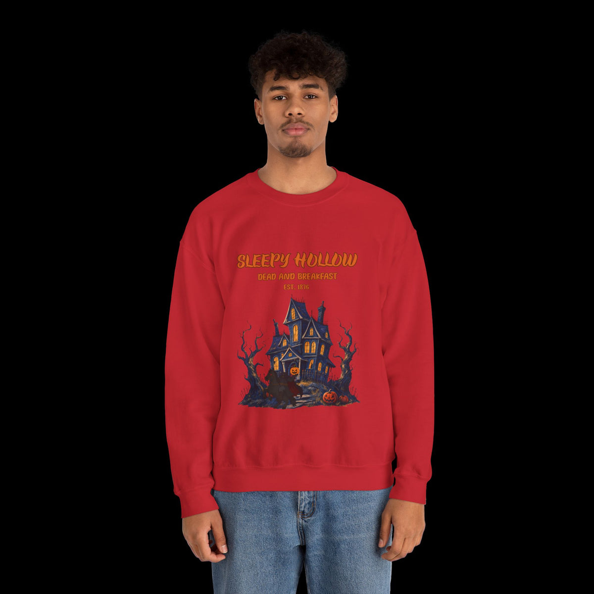 Sleepy Hollow Halloween Haunted House Sweatshirt