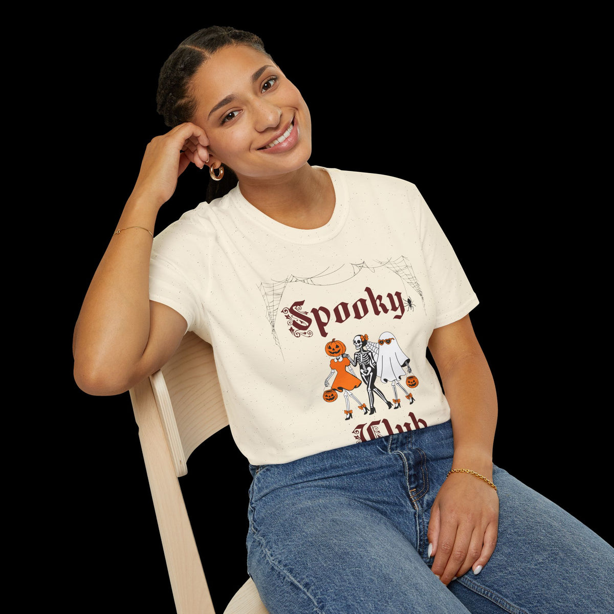 Spooky Club Halloween Graphic T-Shirt