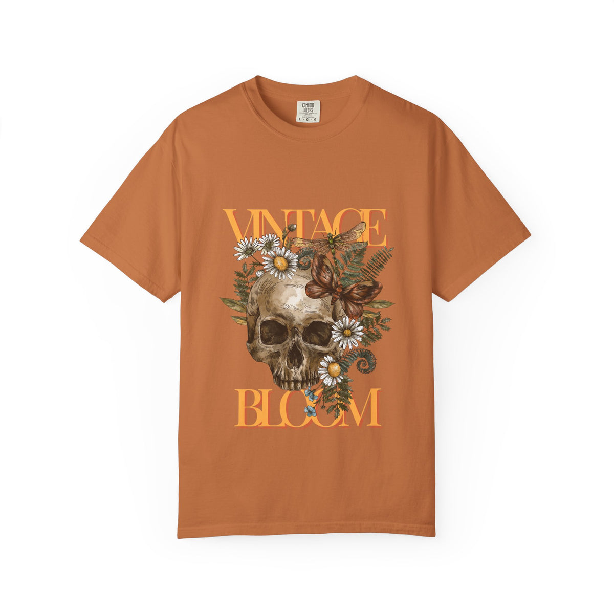 Vintage Bloom Skull T-Shirt | Garment-Dyed Tee