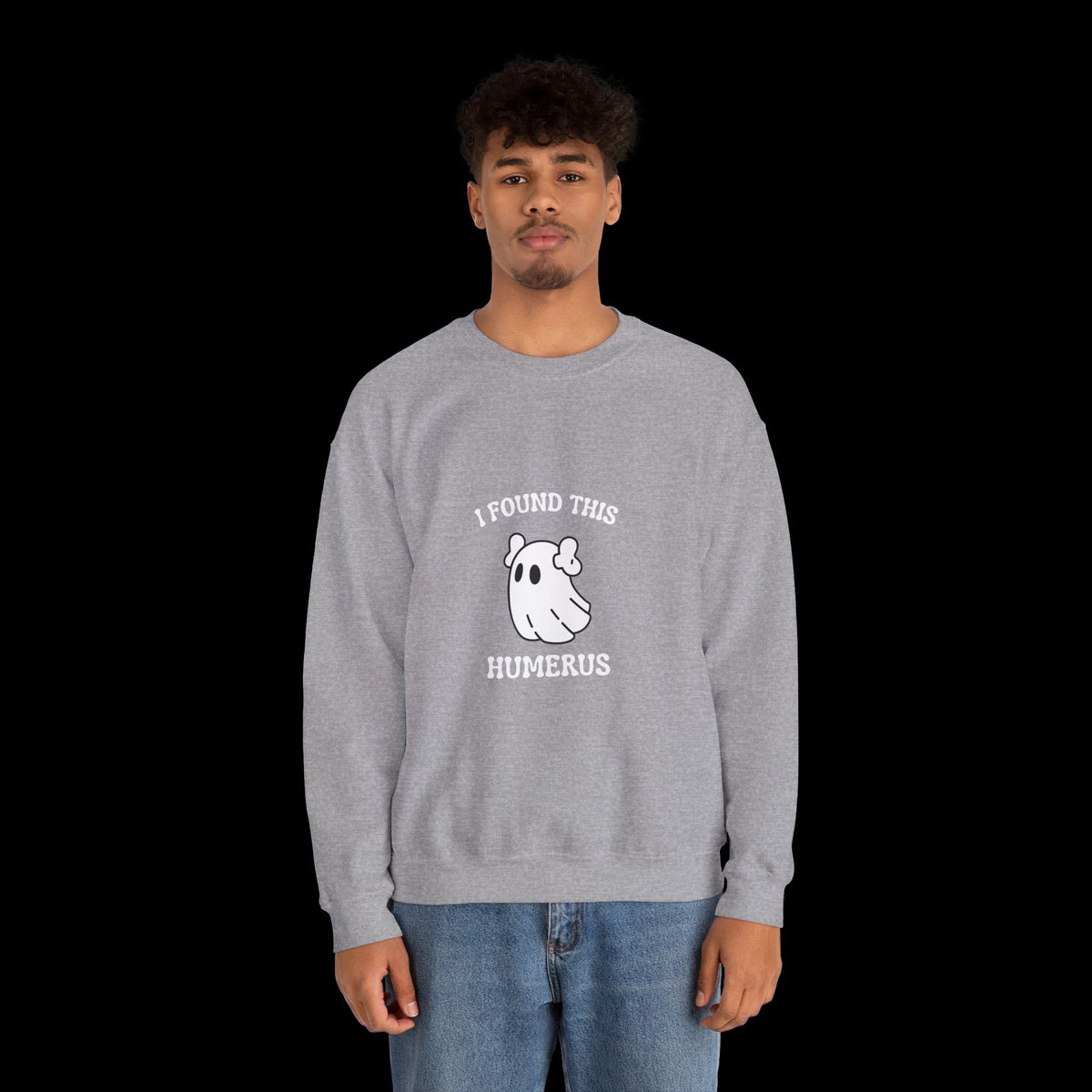 I Found This Humerus Halloween Ghost Sweatshirt