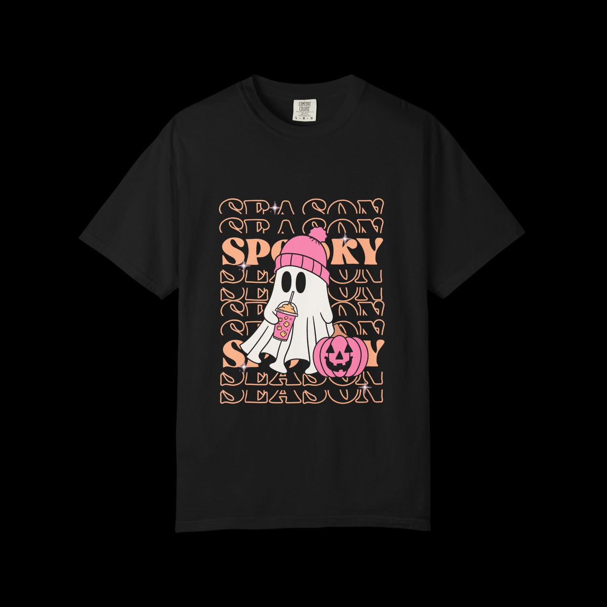 Spooky Ghost Pumpkin Halloween T-Shirt