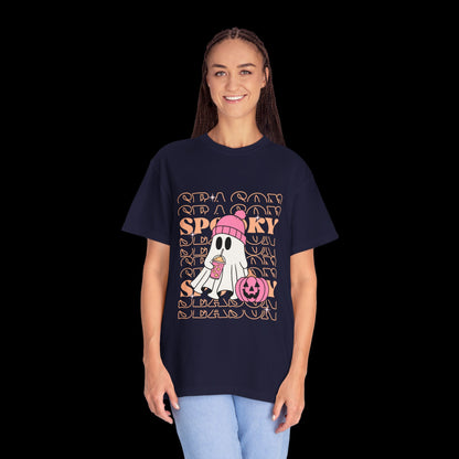 Spooky Ghost Pumpkin Halloween T-Shirt
