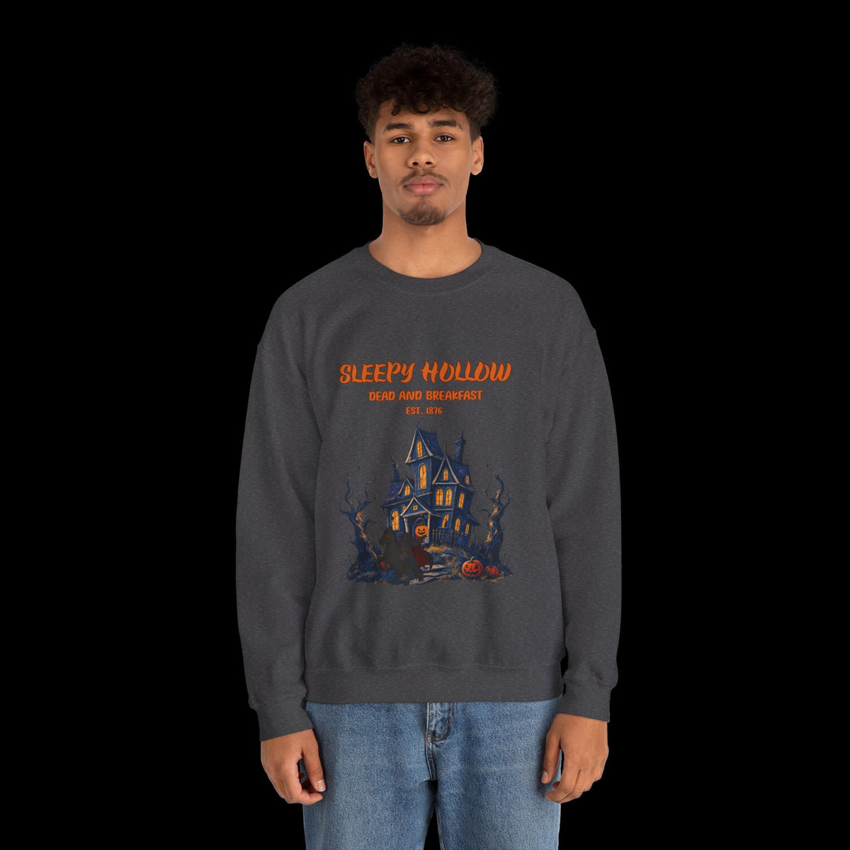 Sleepy Hollow Halloween Haunted House Sweatshirt